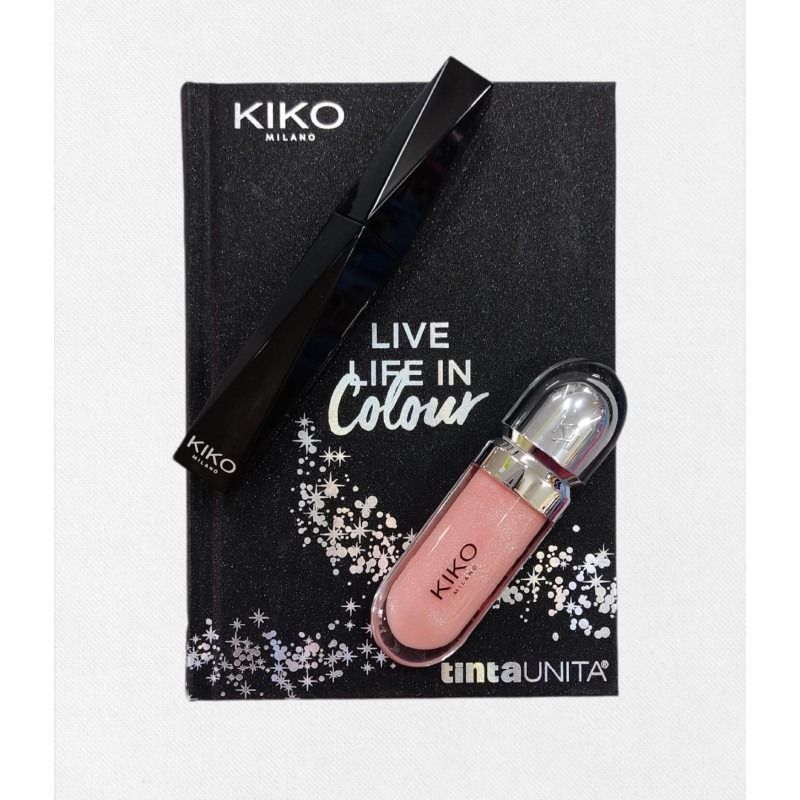 DIARIO SCUOLA TINTA UNITA KIKO MILANO 2021/2022 - NERO GLITTER DIARIO SCUOLA TINTA UNITA KIKO MILANO 2021/2022 - NERO GLITTER